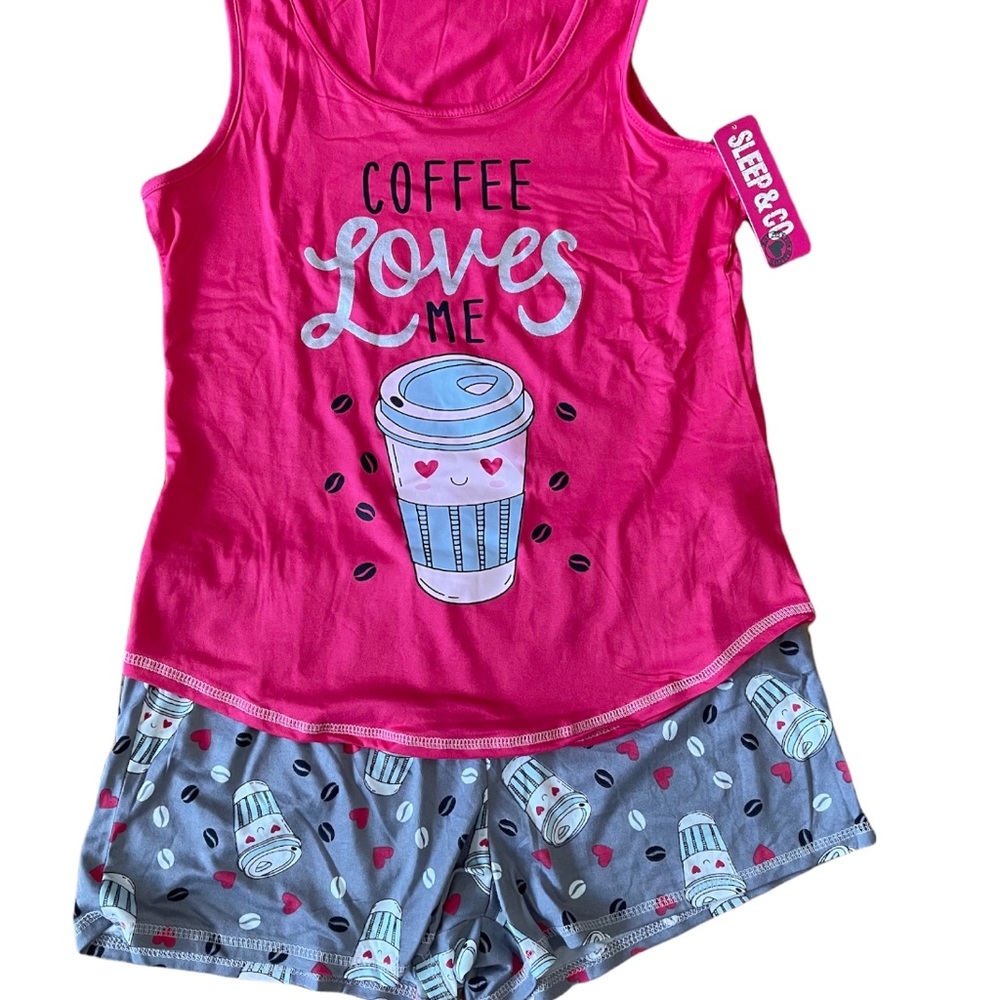 Coffee Love Pajama Set Size M